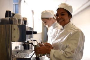 St Patrick's College Sutherland - students in barista training