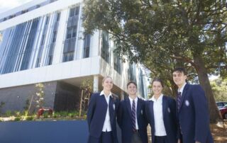 St Patrick's College Sutherland's new building features six science labs and an industry-standard hospitality kitchen.